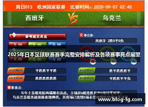 2025年日本足球联赛赛季完整安排解析及各项赛事亮点展望